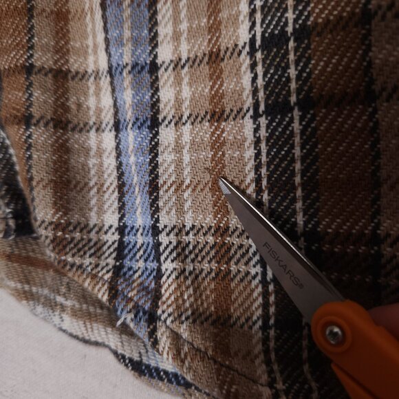 Vintage Five Brother Plaid Button Shirt Mens Medium Tall  Pockets Heavy Duty USA - Picture 10 of 16